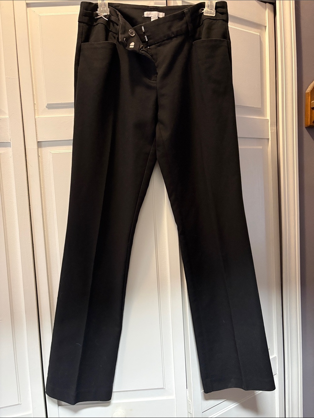 New York & Company Black Women's Straight-Leg Trousers
